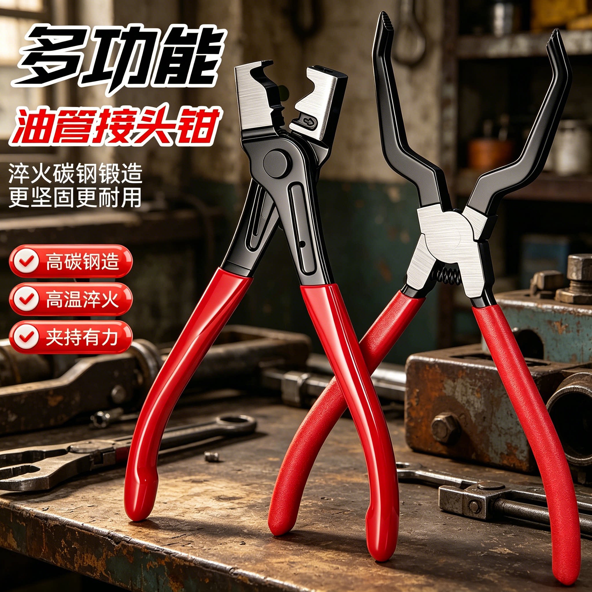汽车油管接头钳拆卸汽修工具快速