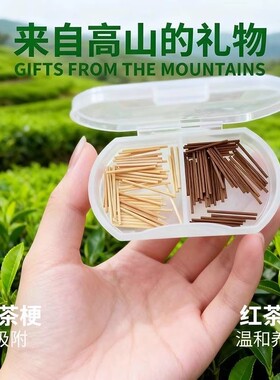 茶叶梗养耳洞防发炎耳棍隐形耳饰