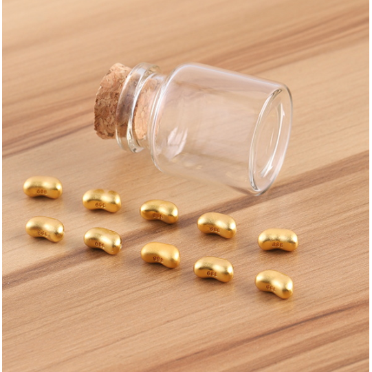 金豆豆收纳瓶金豆子小空瓶装黄金豆透明玻璃瓶迷你瓶小物件储存罐,家居饰品,幸运星/瓶,淘宝优惠券,粉丝福利购,淘宝优惠卷