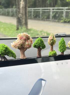 许愿树车载摆件微景观创意装饰品