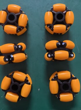 机器人新款勇力动滑轮来福轮石材设备轮 万全向轮福来轮外径70 40