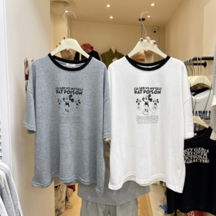 T恤92506 休闲百搭卡通印花短袖 韩系大版 Z.C