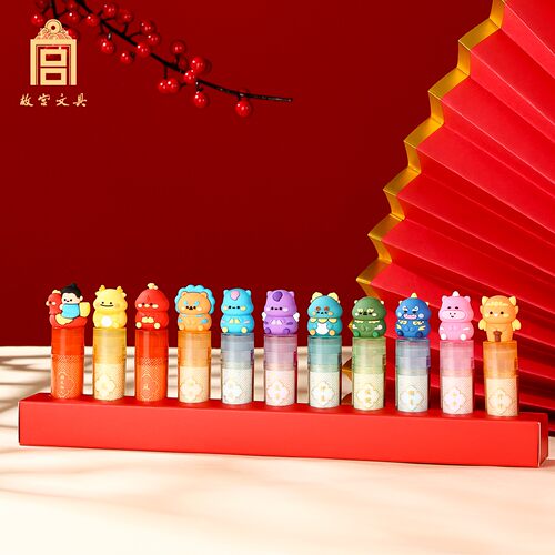 故宫脊兽橡皮一盒十一支很耐用