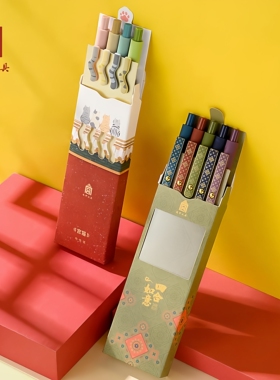 故宫文创御猫小摆件淘宝宫猫笔中性笔套装官网创意水笔学生考试y