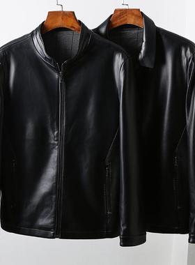 重磅福利!绵羊皮皮衣男装真皮外套 秋季休闲机车服男士夹克82267