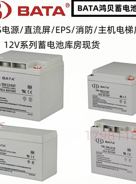 BATA鸿贝蓄电池FM/BB1228T 12V7A12A18A20A28A40A65A100AH消防UPS