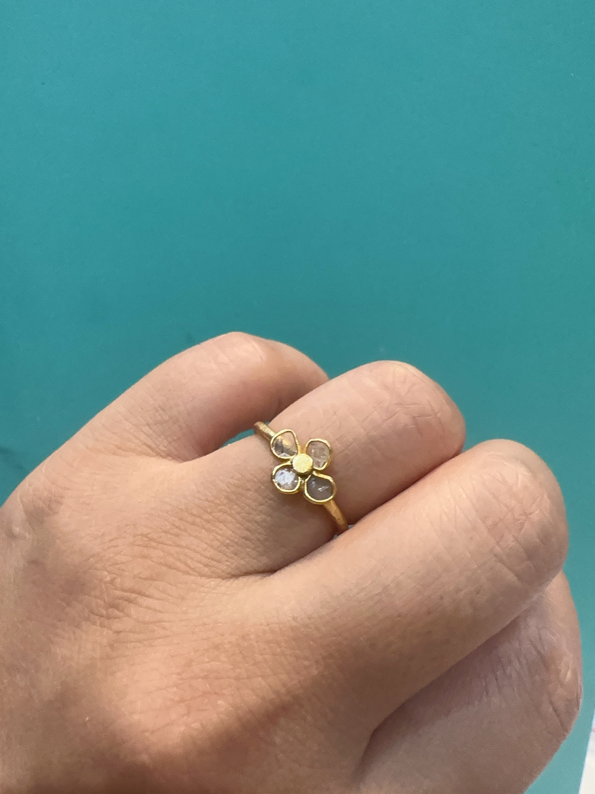 印度纯银镀金 手工镶嵌碎钻耳环 四叶草设计,珠宝/钻石/翡翠,戒指/指环,淘宝优惠券,粉丝福利购,淘宝优惠卷