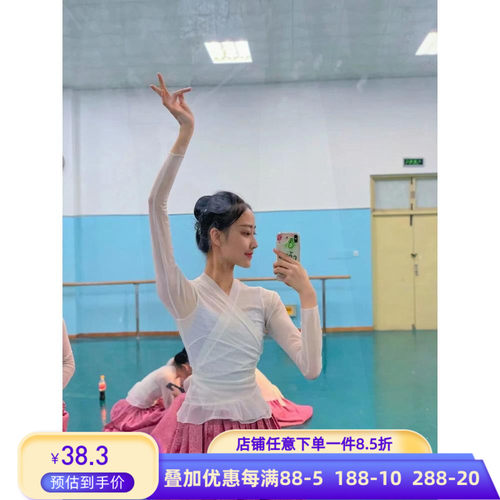 朝鲜族舞蹈练习上衣女服装演出服表演练功服裙艺术艺考