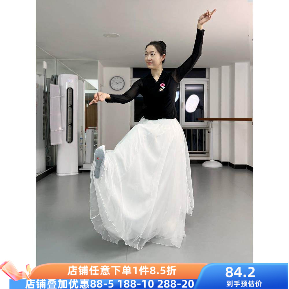 朝鲜族舞蹈服装上衣女大摆裙练习裙民族民间舞演出表演服专业