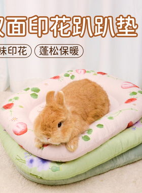 umi兔子双面印花水晶绒舒适保暖冬季睡觉垫子荷兰猪小宠用