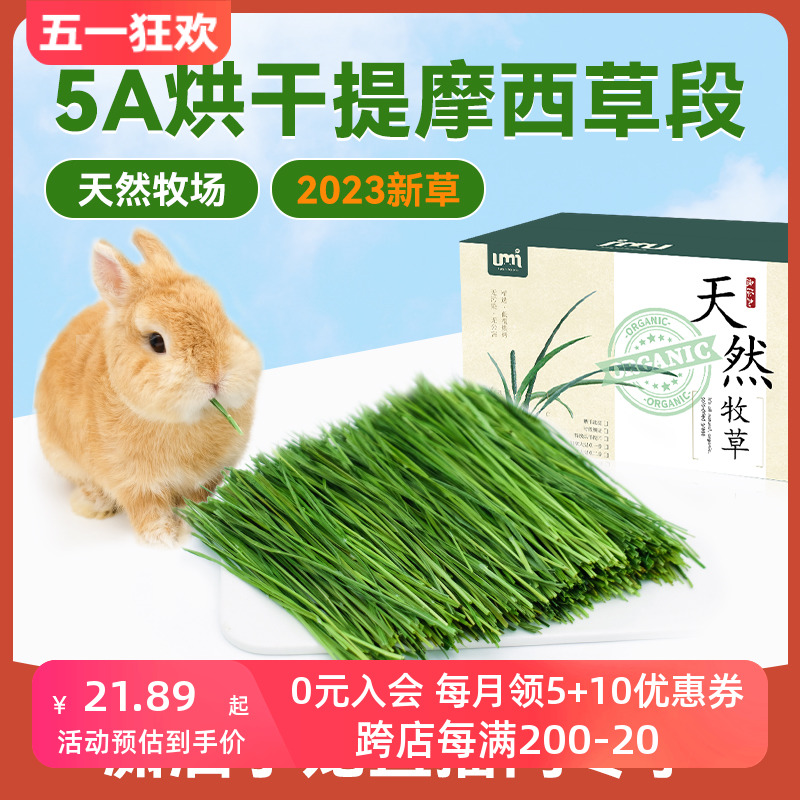 2023年新草烘干提摩西草6A兔子龙猫草段兔兔主草牧草直播间专享