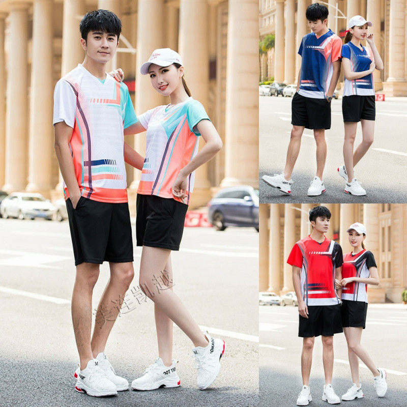 羽毛球服运动男女夏休闲短袖T恤
