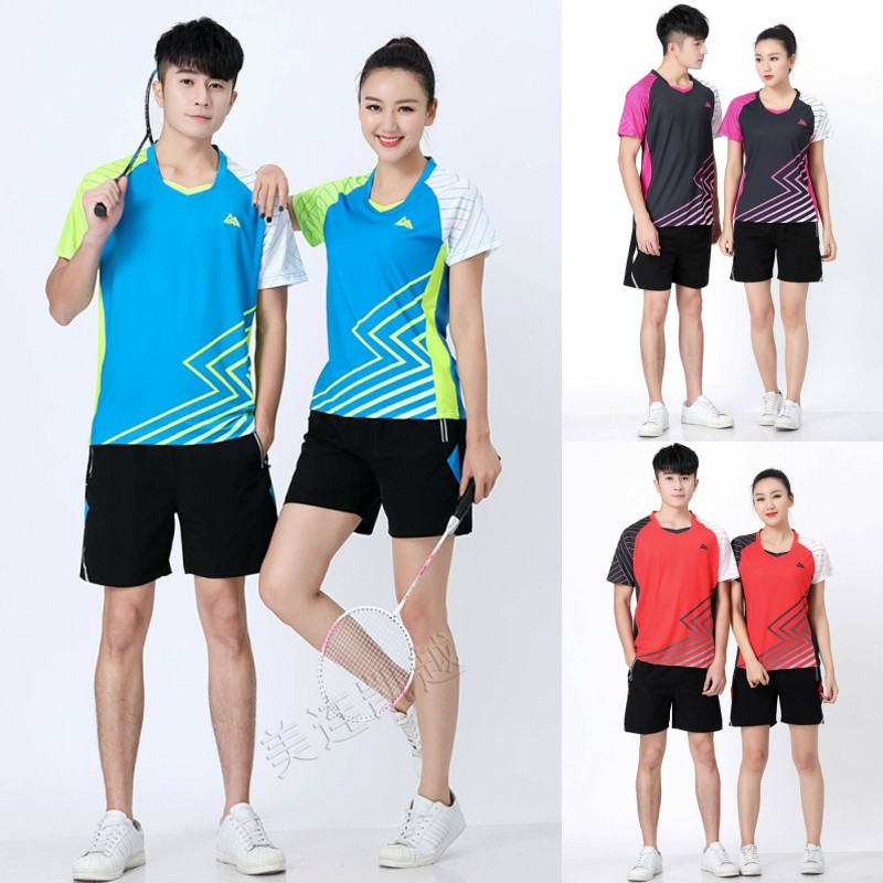 羽毛球服男女夏季吸汗快干印字
