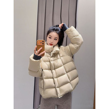 AS达哥~高端~加厚保暖宽松显瘦短款外套95白鸭绒立领泡芙羽绒服女