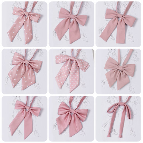 粉色领结jk日系学院风