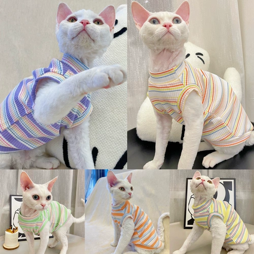 Tu Tufen Cat Mirlonless Ctking 5 Цветовые хлопковые красочные полосатые полоса