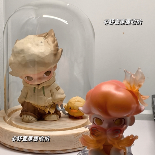 泡泡玛特DIMOO如果今天星期八溜气球鸭盲盒手办展示收纳盒单人diy
