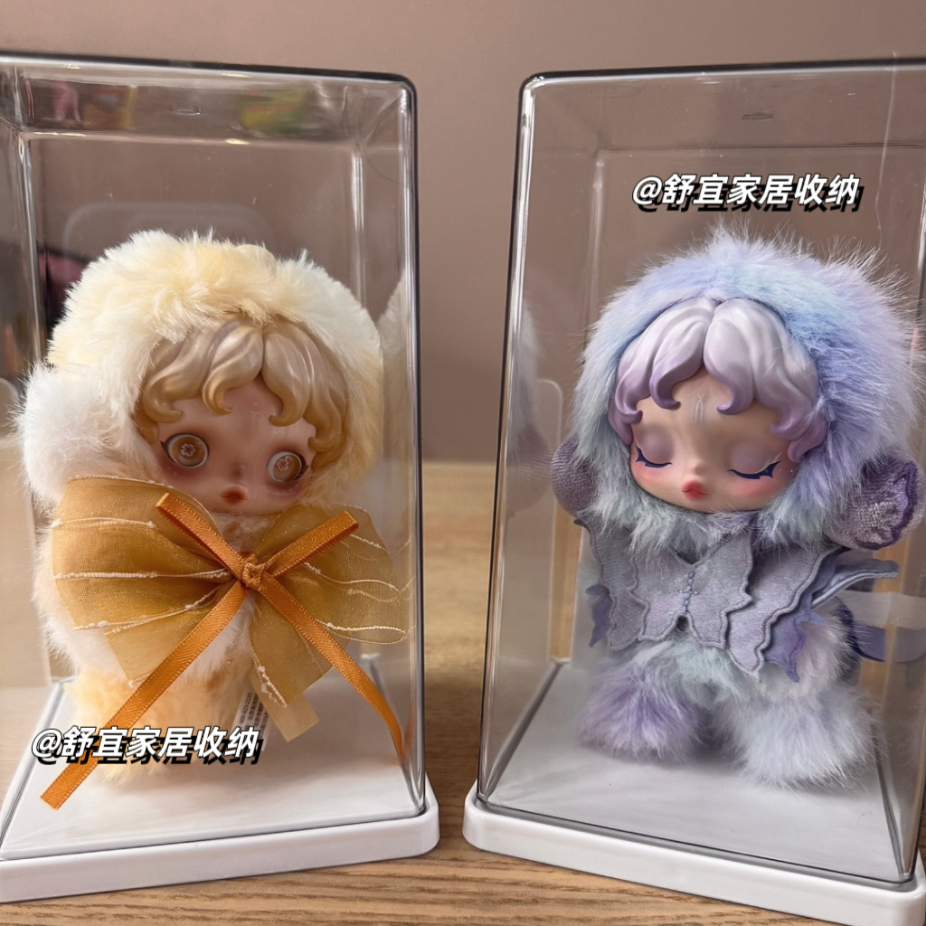 泡泡玛特光织园系列朝晖毛绒公仔收纳盒盲盒造景展示盒单个防尘盒