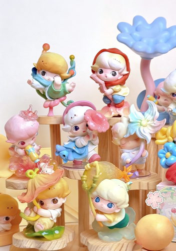 泡泡玛特DIMOO瞬间的奇遇手办盲盒展示收纳盒防尘吹响春天展示架