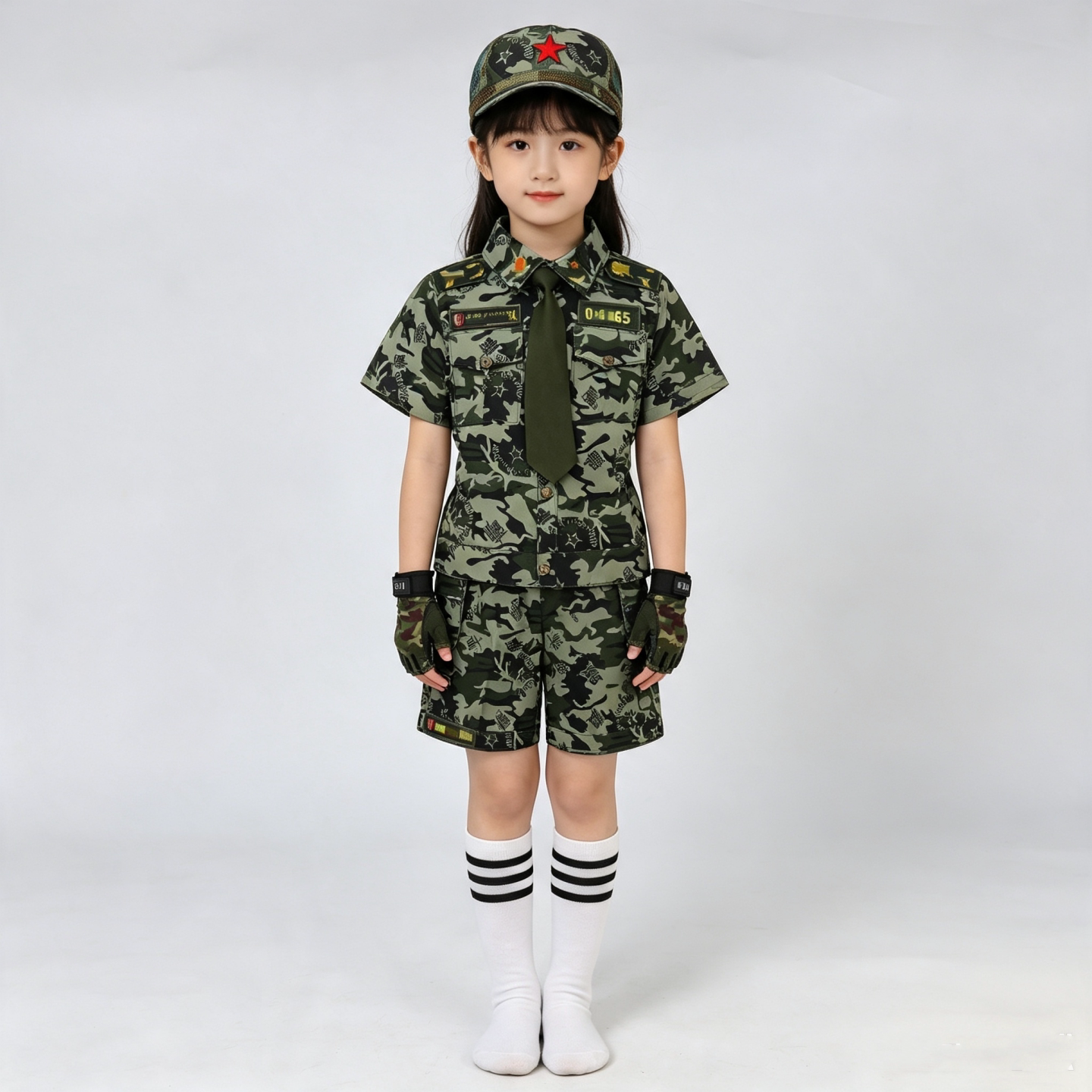儿童迷彩特种兵短袖班服套装