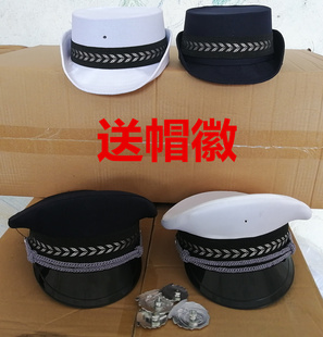 男儿童小警察交警帽过家家大盖帽女卷边帽子幼儿园宝宝角色表演帽