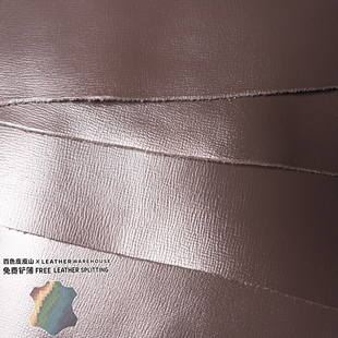 进口G家原版深咖啡十字纹掌纹1.6MM手工diy奢护高定头层牛皮皮料