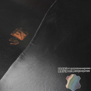 意大利 BUTTERO 巴特肉黑色双肩三边直多脂植鞣革2.8mm手工皮料