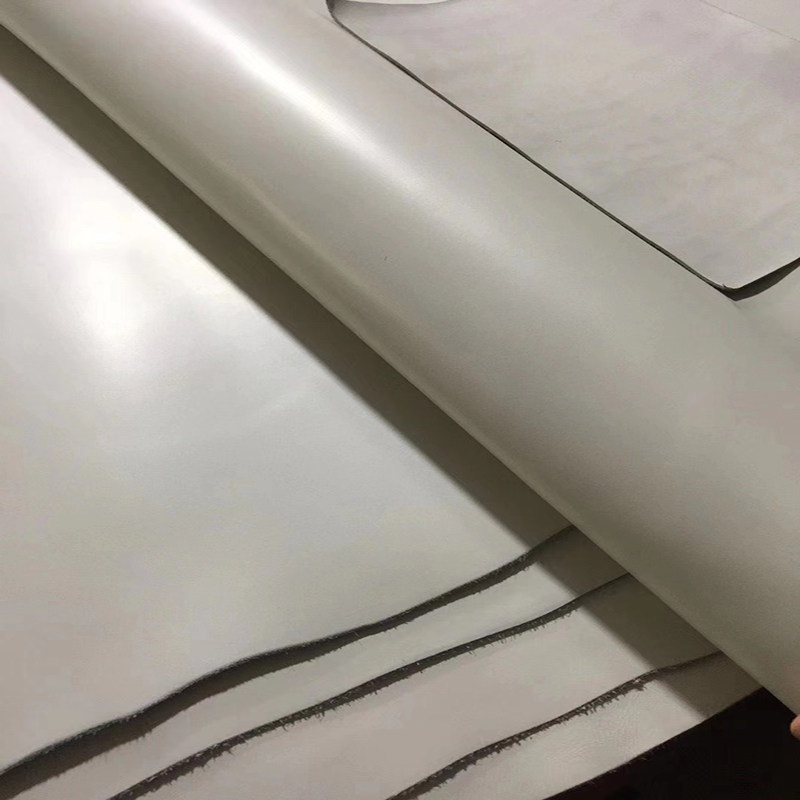 百色马臀风格日本兵库白色开边珠牛皮2.0MM手工diy进口皮料