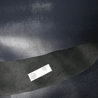 日本兵库原厂深藏蓝色蜥蜴纹1.2MM手工diy手账本头层牛皮真皮料