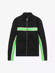 In-Stock Gcds Autumn and Winter New Striped Logo Stand Collar Short Zipper Sports Casual Men's Knit Jacket
