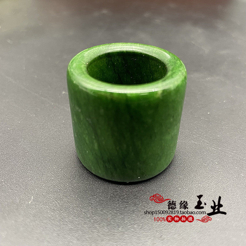 岫玉扳指男款戒指指环玉石玉环把件茶壶盖置托架古装拍摄道具手饰