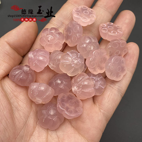 玛瑙玉髓莲蓬吊坠挂件项链玉坠手链手工DIY古风汉服发簪流苏挂件