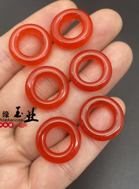 干青镂空玉环袈裟挂件项链佩饰