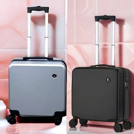 新款行李箱小型拉杆箱皮箱18寸迷你登机箱20寸轻便旅行箱男密码箱