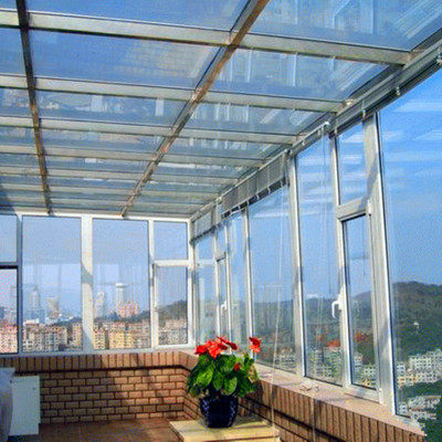 凤铝断桥铝钢结构平顶阳光房隔热隔音幕墙阳光房