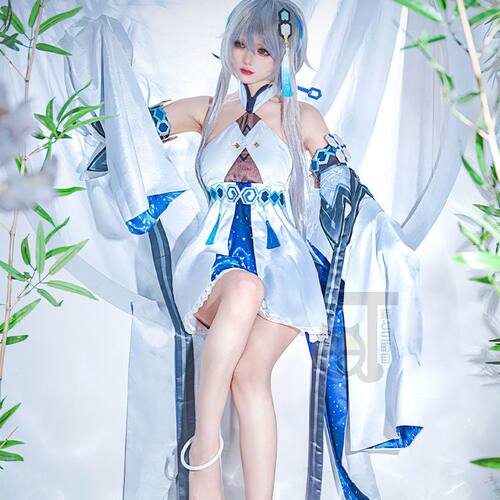 三分喵屋归终cos服原神尘之魔神萍姥姥留云借风真君神装钟离c假发