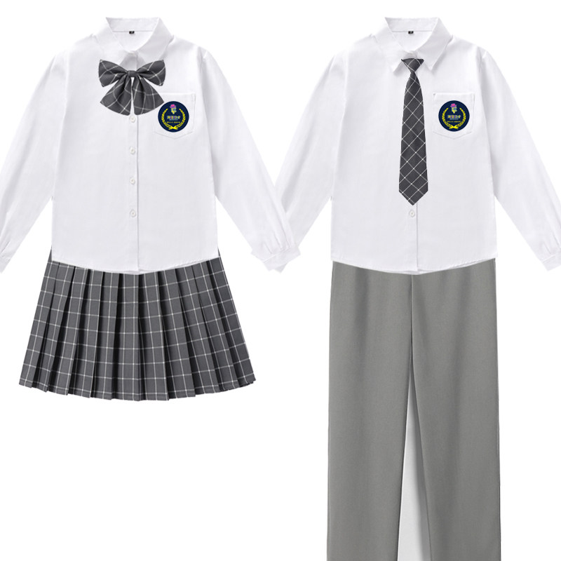 现货学院学生大合唱初中学生演出服高中生毕业照班服运动会开幕式