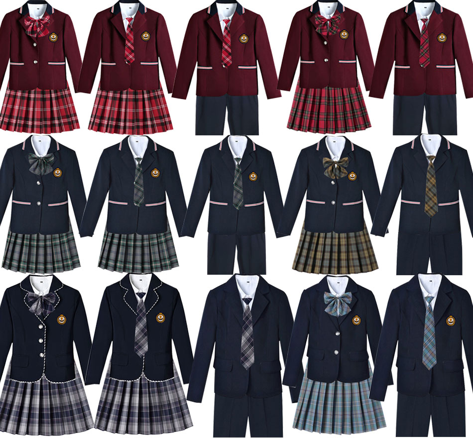 日系学院风裙套装长袖班校园制服
