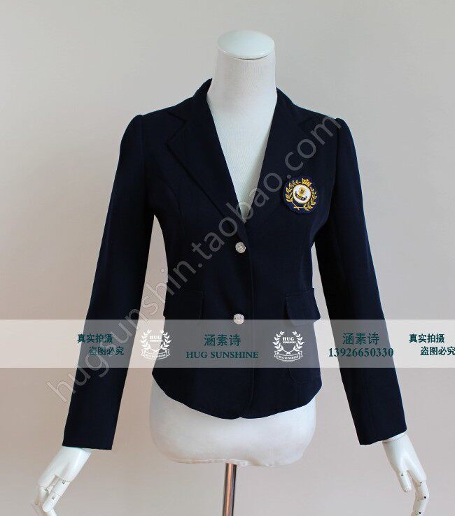 野崎君小西装学院派班服深蓝色