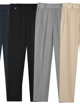 现货班服校服DK深蓝色黑色深灰色浅灰卡其杏色纯色工作制服男西裤