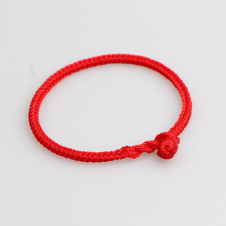 DIY五彩玛瑙手链男女本命年红绳