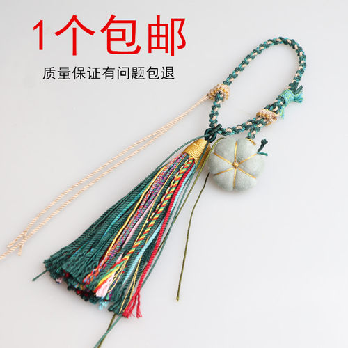 南瓜手搓棉线藏式流苏穗子手工diy包包手把绳文玩佛珠手串吊饰挂