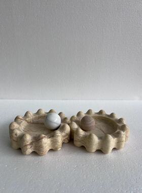 ins风格天然大理石摆件雕刻艺术品