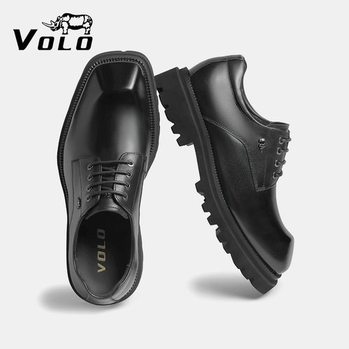 【张凌赫同款】VOLO犀牛休闲皮鞋