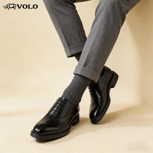 【轻质小牛皮】VOLO男士牛津鞋