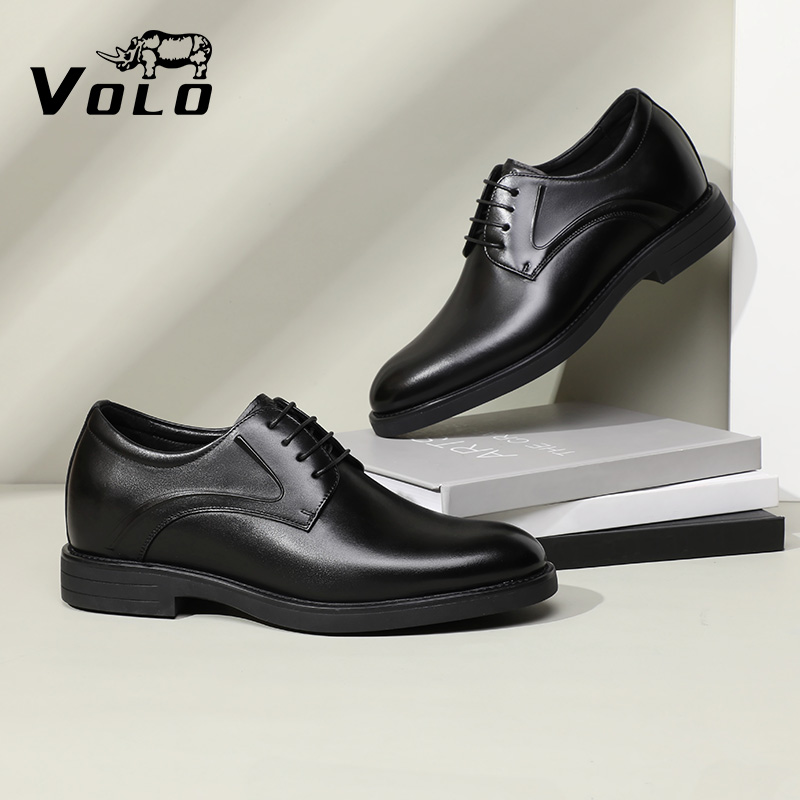 【隐形增高】VOLO犀牛正装皮鞋