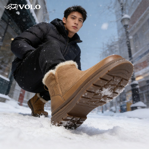 【皮毛一体】VOLO犀牛保暖雪地靴