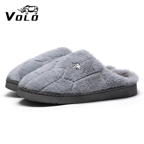 VOLO犀牛男款保暖毛拖