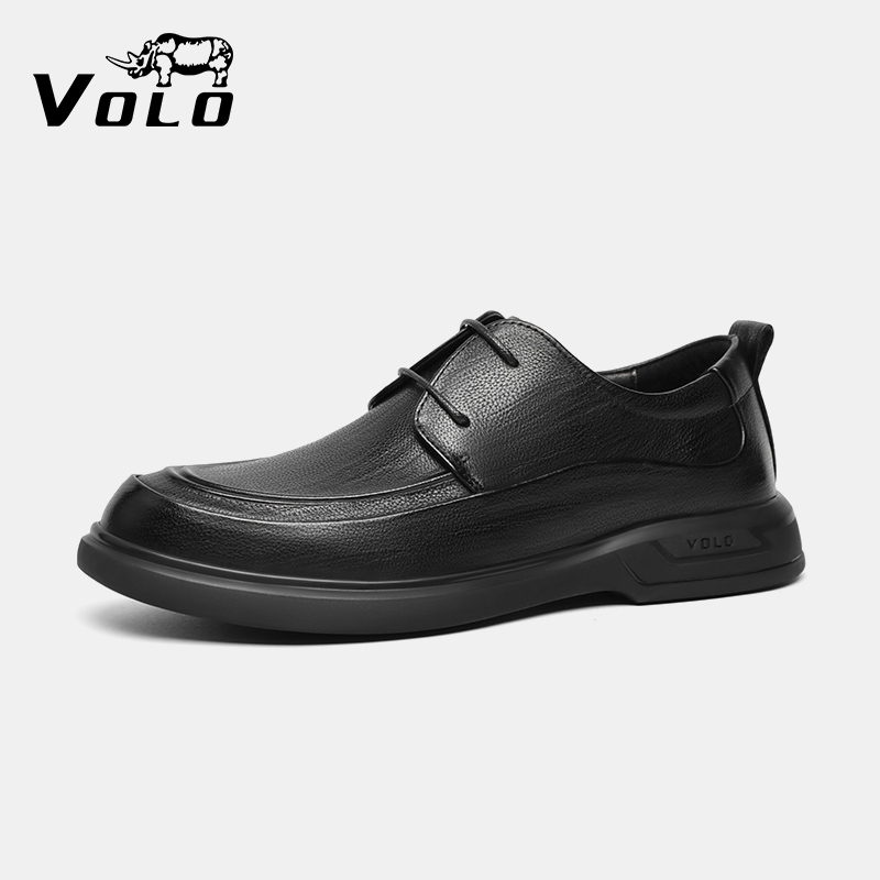 VOLO/犀牛低帮商务休闲真皮鞋