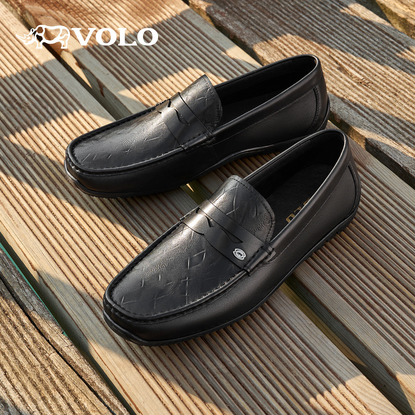 VOLO/犀牛豆豆鞋男款2025新款男士软底软面一脚蹬真皮爸爸鞋正品,流行男鞋,乐福鞋（豆豆鞋）,淘宝优惠券,粉丝福利购,淘宝优惠卷